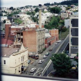 Speights building being demolished.