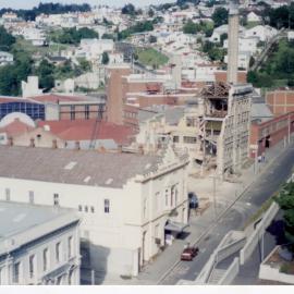 Speights building being demolished.