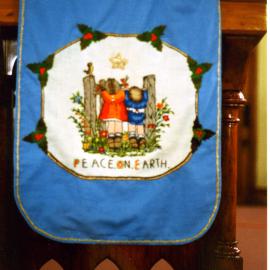 A pulpit fall on a preacher's lectern.