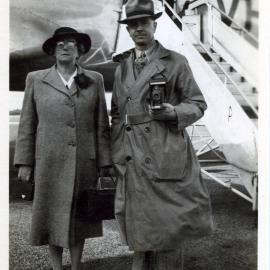 Rev. J. S. Murray and Sr. A. M. Townrow at airport