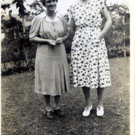 Peg Maloney and Joan Beal at Paama