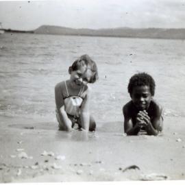Janice and Emma at Nguna