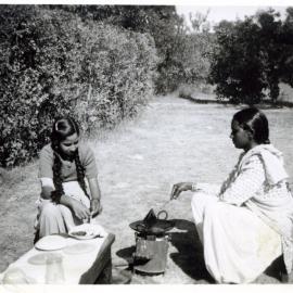Students cooking a meal
