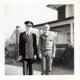 Unknown naval cadet and his brother