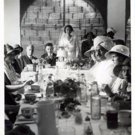 Wedding breakfast of Dr. and Mrs. Robertson