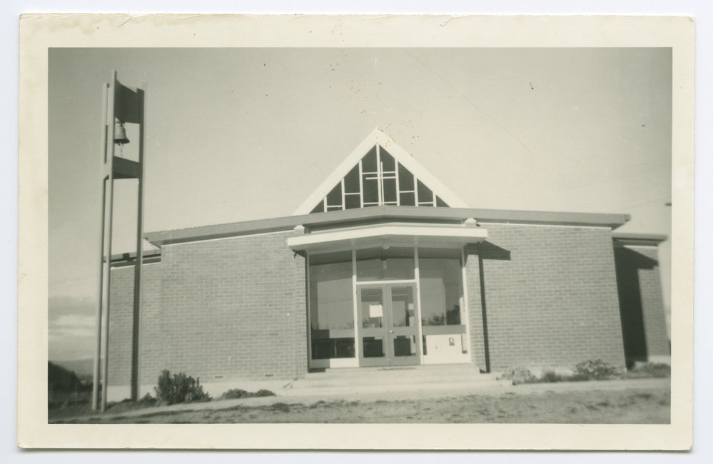 Exterior view of the Stirling Presbyterian Church; looking towards the front entrance and showing the bell tower, 1972.
P-A50.23-76Exterior view of the Stirling Presbyterian Church; looking towards the front entrance and showing the bell tower, 1972.
P-A50.23-76Exterior view of the Stirling Presbyterian Church; looking towards the front entrance and showing the bell tower, 1972.
P-A50.23-76